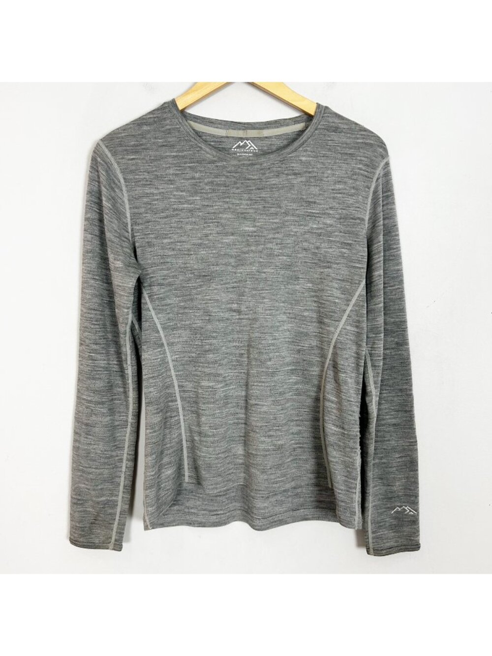 Merino Tech 250 Merino Wool Gray Long Sleeve Shirt Size Medium Men's